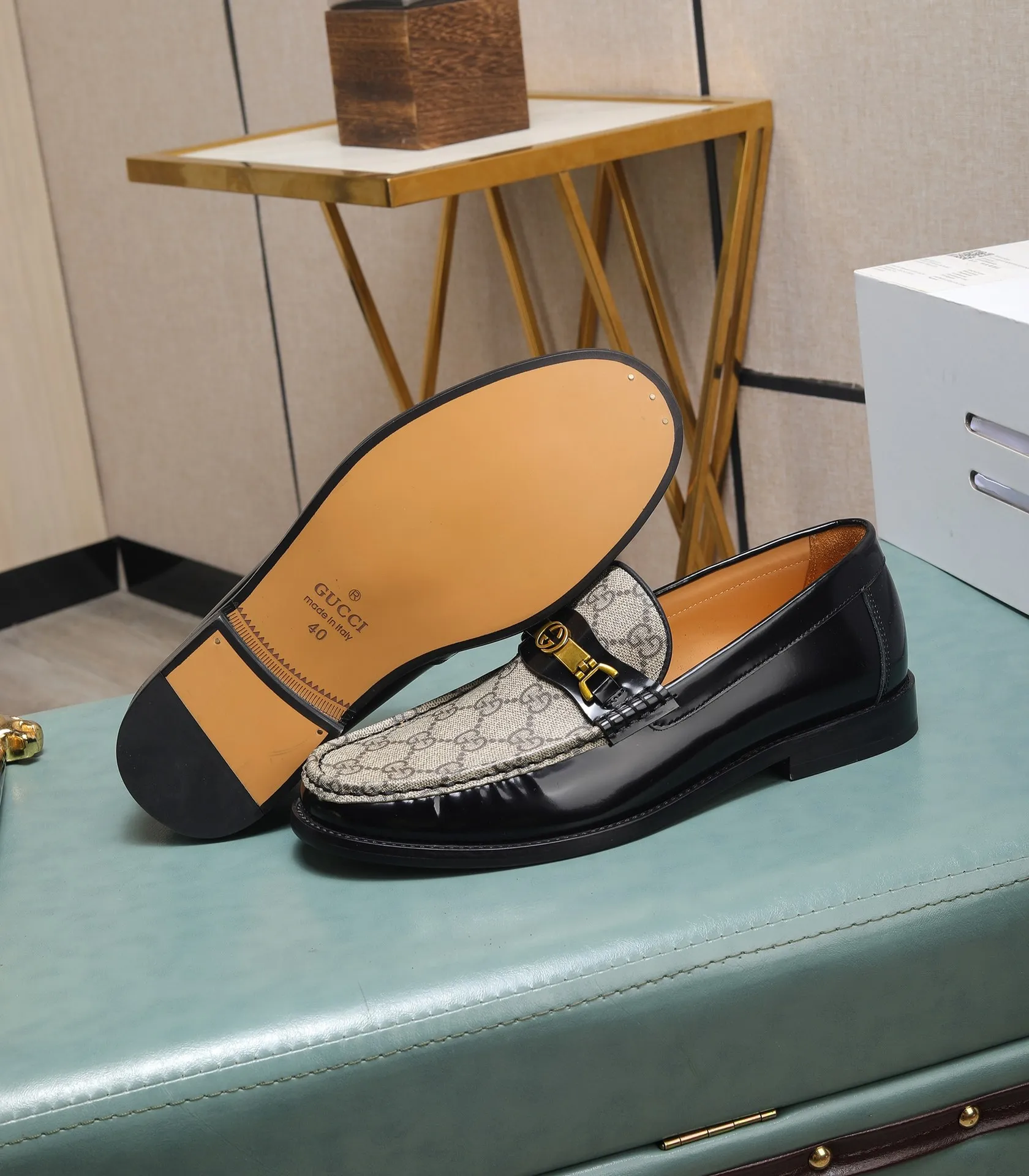 Men's shoes 💰580 📛📛Original (water-dyed cow lining) Gucci GUCCI official website formal shoes 🌀 Italian 🇮🇹 imported cowhide ➕ top imported water-dyed cowhide lining 💋 fine handmade original bottom, the real thing looks better when photographed in person Standard size 38-44